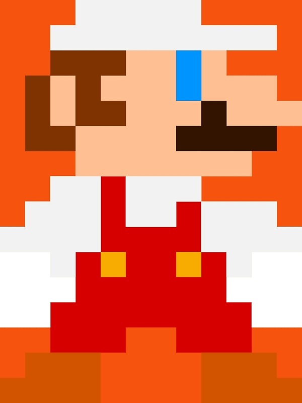 It&#8217;s 8-bit Fire Mario. • 