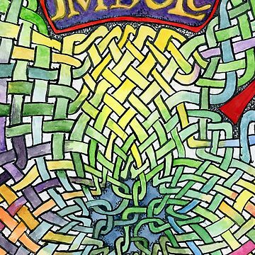 Artwork thumbnail, Imbolc with Knotwork Background by Aurhia