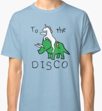 To The Disco (Unicorn Riding Triceratops) Classic T-Shirt