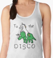 To The Disco (Unicorn Riding Triceratops) Women's Tank Top