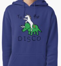 To The Disco (Unicorn Riding Triceratops) Pullover Hoodie