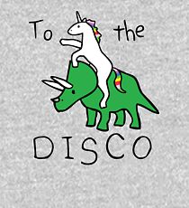 To The Disco (Unicorn Riding Triceratops) Kids Pullover Hoodie