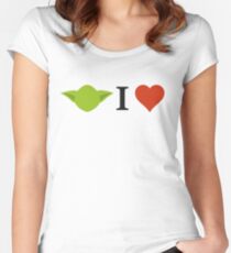 Yoda I Love Women's Fitted Scoop T-Shirt