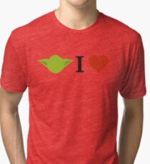 Yoda I Love Tri-blend T-Shirt