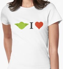 Yoda I Love Women's Fitted T-Shirt