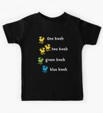One Kweh Two Kweh Green Kweh Blue Kweh Kids Tee