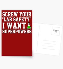 Screw your lab safety, I want super powers Postcards
