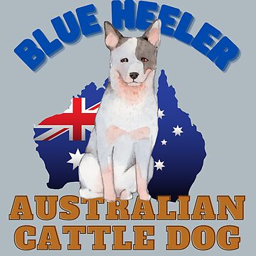 Australian Cattle Dog Blue Heeler Puppy Mounted Print for Sale by Elarex