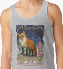 Fox and Foxgloves Constellation Vulpecula Art Nouveau Style Tank Top
