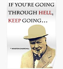 Churchill Quote Poster