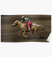 Rodeo Riding A Hurricane Poster