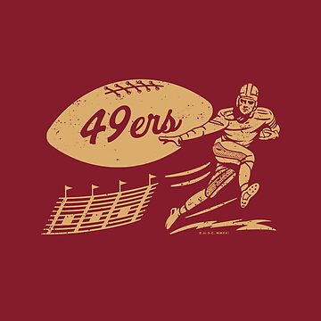 Vintage Football - San Francisco 49ers (Gold 49ers Wordmark) Magnet for  Sale by deadmansupplyco