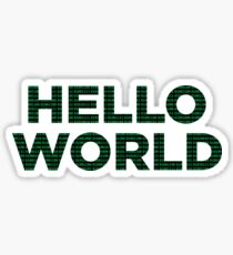 Hello World - Binary Sticker