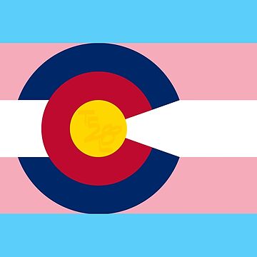 Artwork thumbnail, Colorado LGBTQIA2S+ Trans Pride Flag by that5280lady