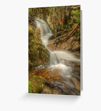 Crater cascade Greeting Card