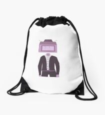 Object Head Drawstring Bag