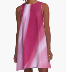 Raspberry Cream Swirl A-Line Dress