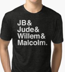 A LITTLE LIFE book JB & Jude & Willem & Malcolm (in white) Tri-blend T-Shirt