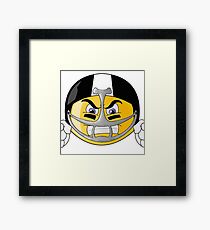 Football Player Emoji Framed Print
