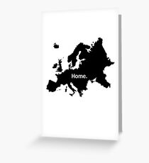Europe Home Greeting Card