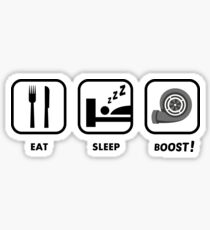 JDM sticker - EAT SLEEP BOOST Sticker