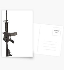 AR-15 M4 ASSAULT RIFLE Postcards