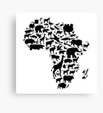 Tiere von Afrika Leinwanddruck