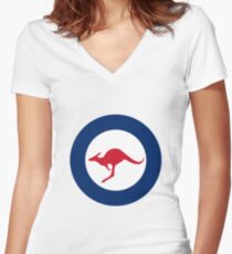 Royal Australian Air Force - Roundel Women's Fitted V-Neck T-Shirt