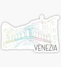 Pastel Venice Ponte Rialto Sticker