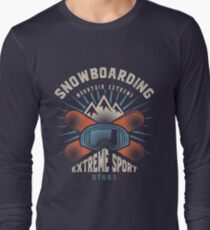 Snowboarding Mountain Extreme Long Sleeve T-Shirt