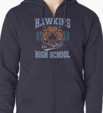 Stranger Things Tee - Go Tigers! Zipped Hoodie
