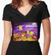 Nick At Night Women's Fitted V-Neck T-Shirt