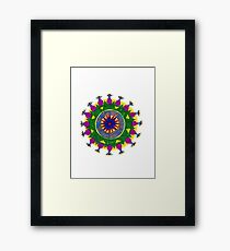 chakras mandala Framed Print
