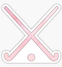 Field Hockey Pink Sticker