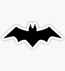 Pattern with bats. Children's ornament with superheroes Sticker