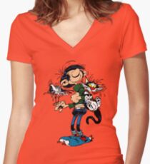 Gomer Goof Shirt mit V-Ausschnitt
