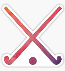 Field Hockey- Multicolored Sticker