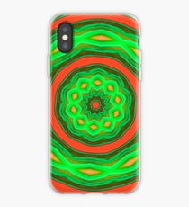 Orange and Green Circles iPhone Case