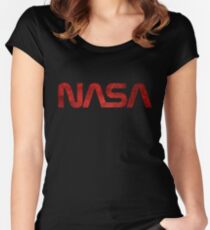 NASA Vintage Emblem 1975-1992 Fitted Scoop T-Shirt