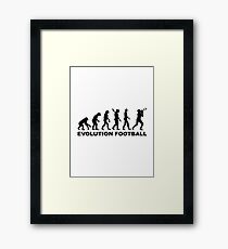 Evolution Football Framed Print