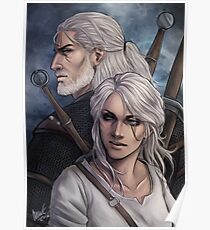 Geralt and Ciri Poster