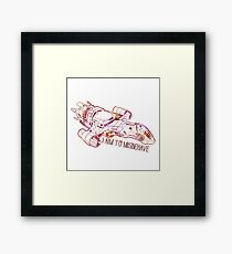 I Aim to Misbehave Framed Print