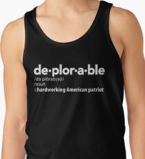 Deplorable Definition: Hardworking American Patriot Tank Top