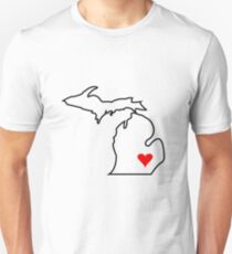Michigan Love - Red Unisex T-Shirt