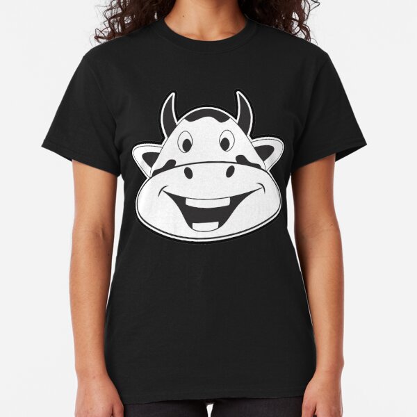 Laughing Cow T Shirts Redbubble - roblox noob dab sticker by milka tv