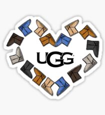 UGG Boot Heart Love Sticker