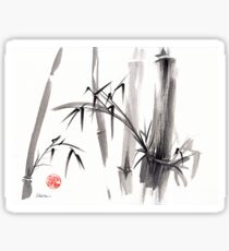 'after the rain' Original ink wash painting Sticker