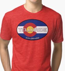 Telluride Colorado! Staatsflaggen-Design! Vintage T-Shirt