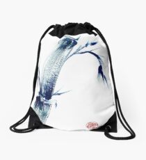 MEDITATE - Zen wash painting Drawstring Bag