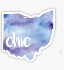 Aquarell Ohio Sticker